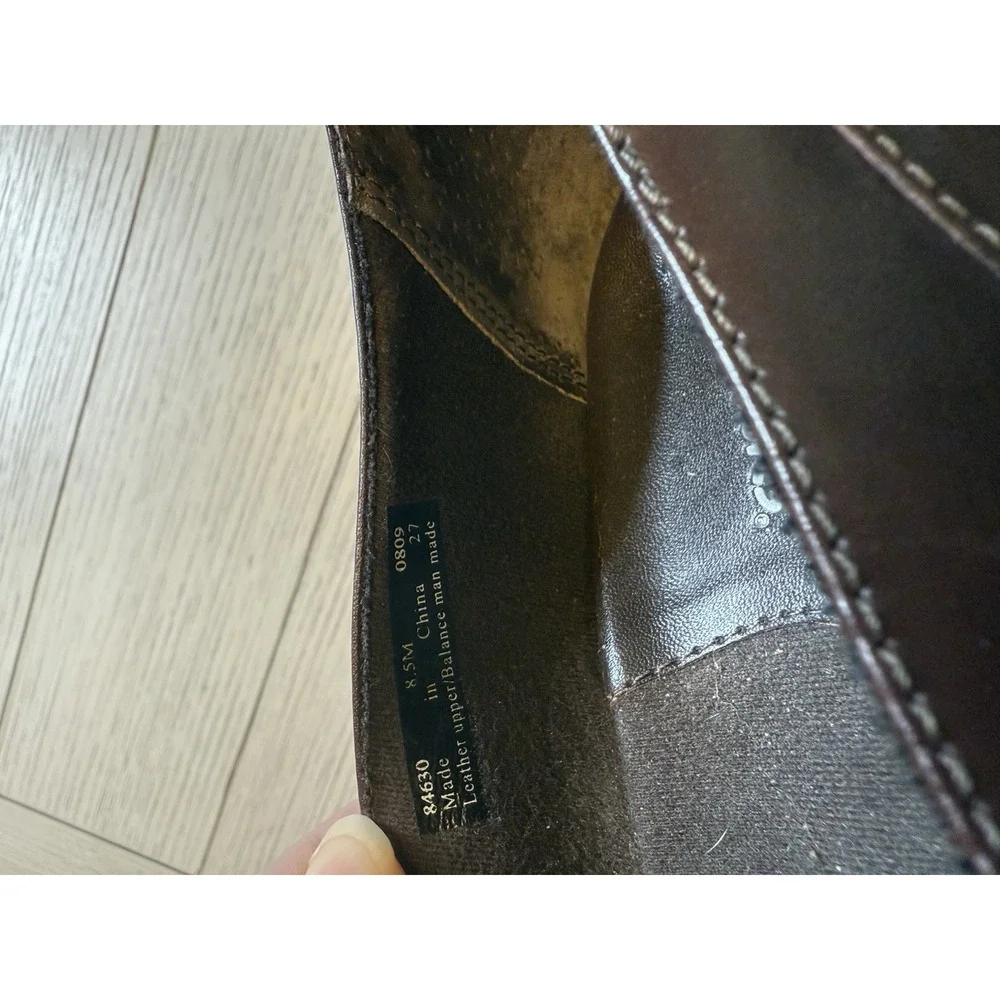 Clark's Women's Brown Leather Comfort Loafers W/1.5